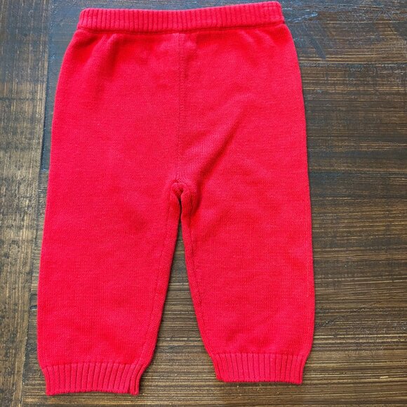 Edgehill Collection Baby Red Sweater Pants ~ 6 months ~ NWOT ~ Holiday/Christmas - Picture 1 of 3